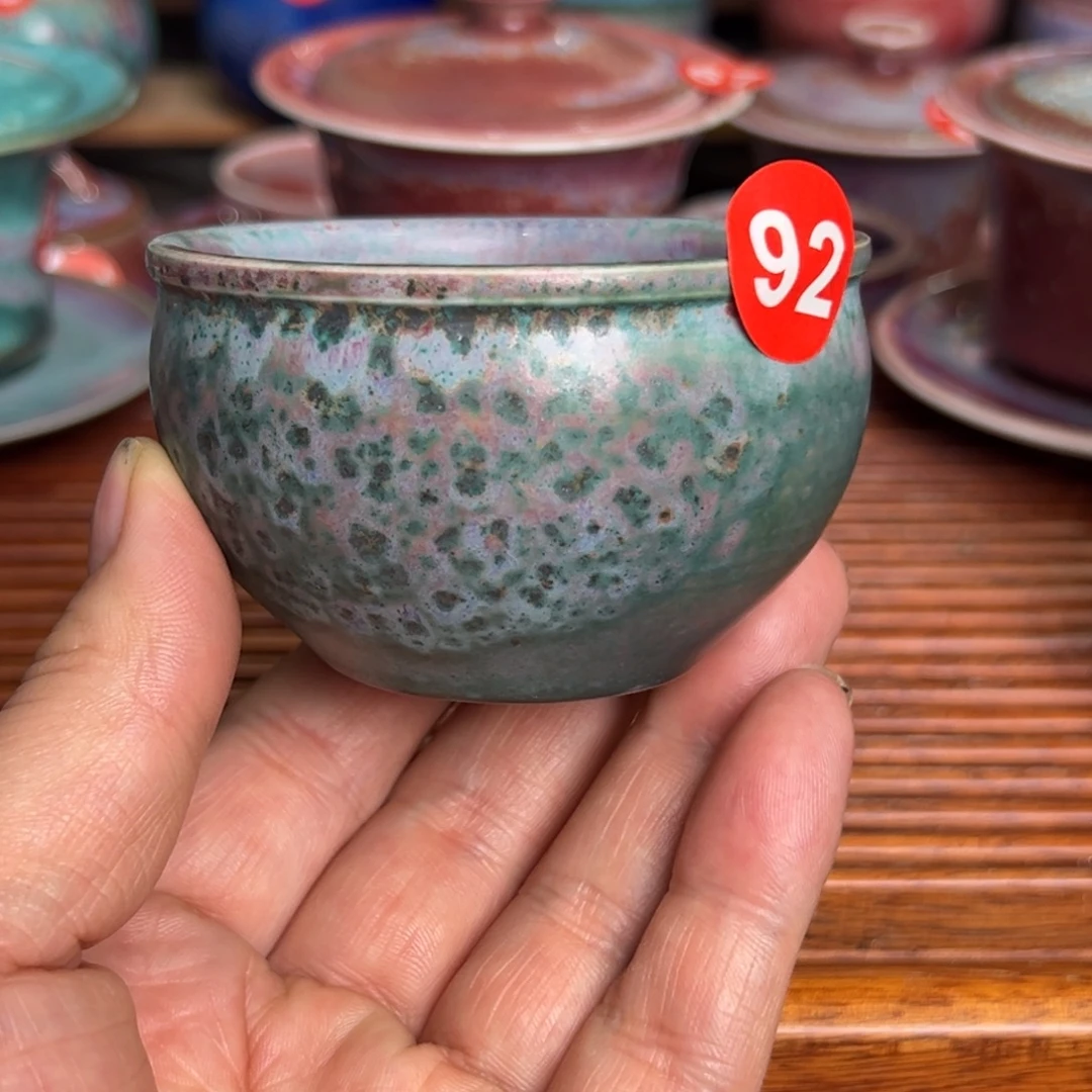 手工制作钧窑茶器