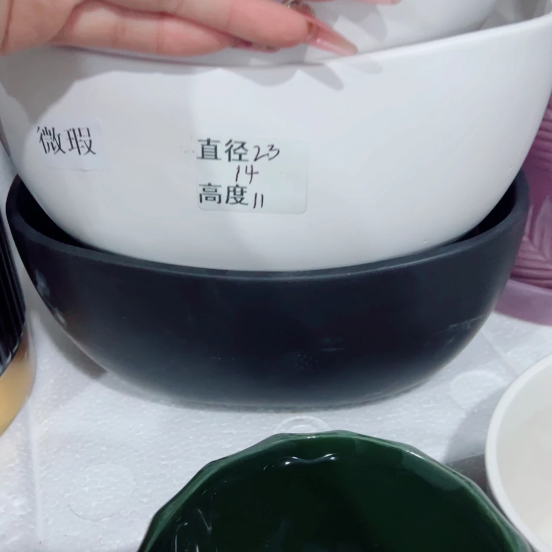 有孔，陶瓷花盆满10米包邮发货