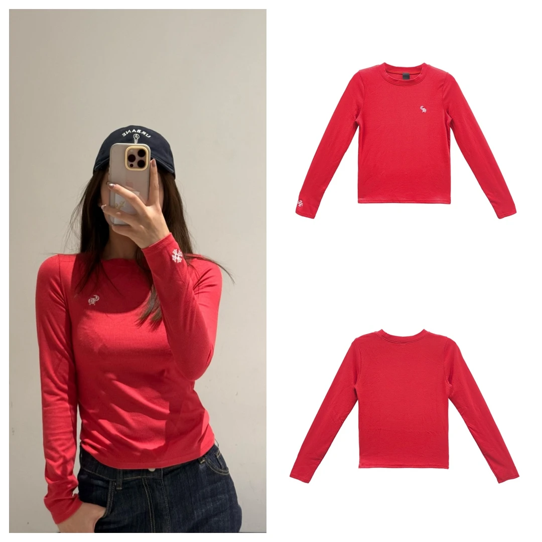 Chrome Hearts/克罗心弹力刺绣长袖