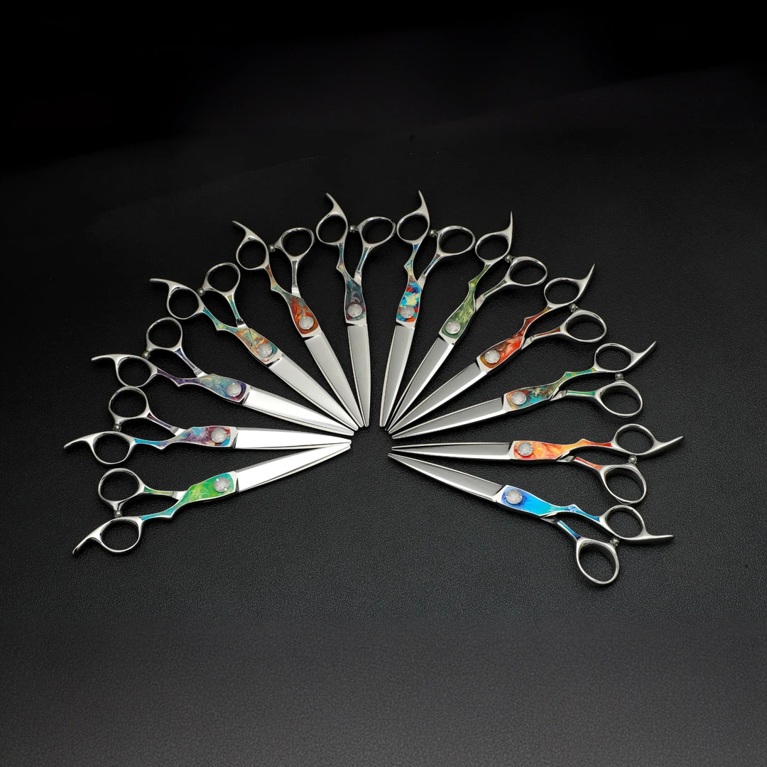 双轴承树脂贝壳孤品独家美发剪刀6.5寸【货号039A】