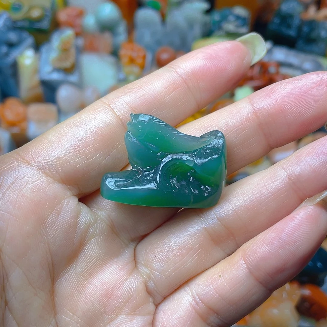 青田石印石年年有余