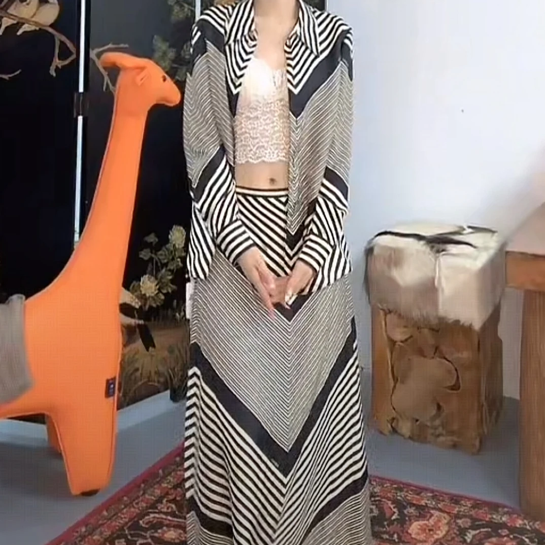 套装s码女士条纹