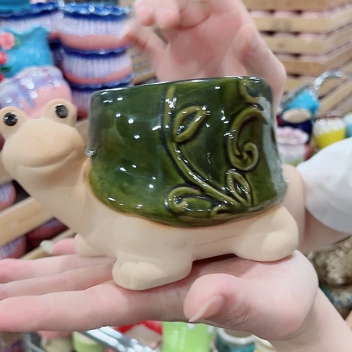 有孔.凑单10元陶瓷花盆发货！