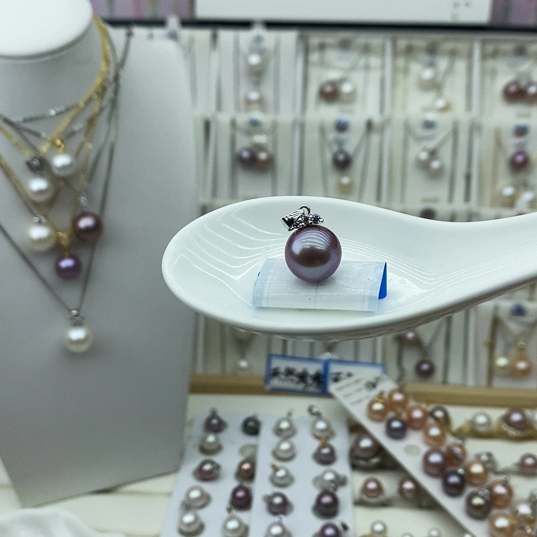 珍珠银S925镶嵌淡水珍珠