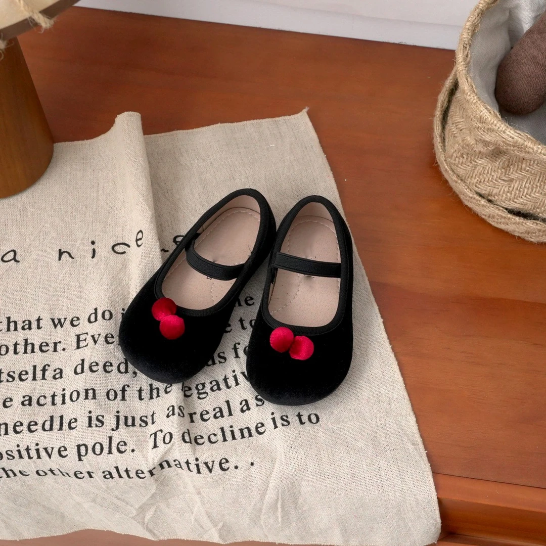 15-25码儿童单鞋软底时尚豆豆鞋春秋款婴儿学步鞋秋季女宝宝鞋子