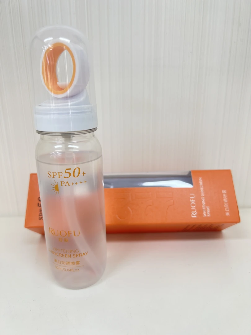 RUOFU若肤美白防晒喷雾SPF50+PA++++防紫外线防水防汗全身可用