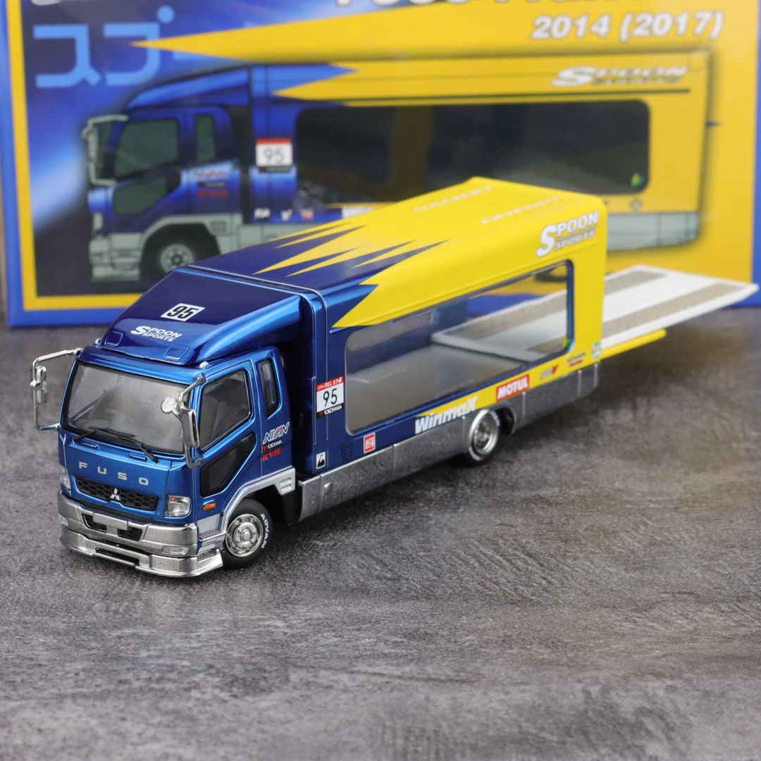 GCD 1:64 三菱 fuso MK2 货柜卡车 Spoon 合金汽车模型