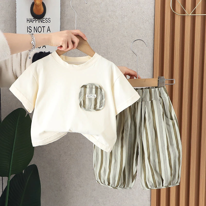 男童夏装套装新款洋气男宝宝韩版短袖两件套婴儿童夏季衣服潮爆款