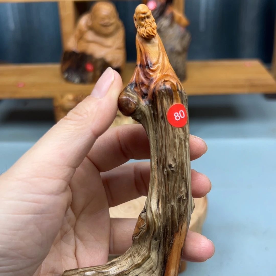 阿***贝木崖柏木摆件手把件，