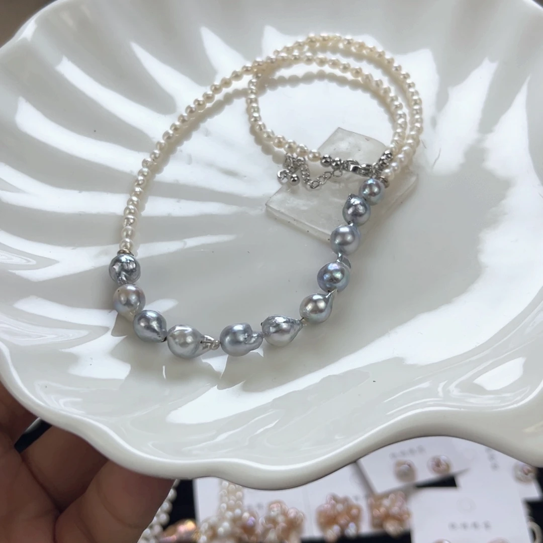 淡水珍珠未镶嵌项链【纯恬】