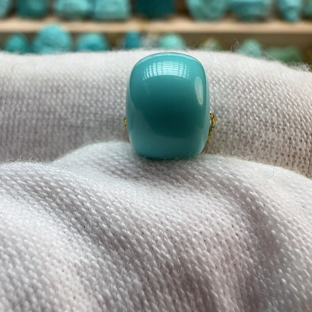 绿松石未镶嵌配饰9×6.6