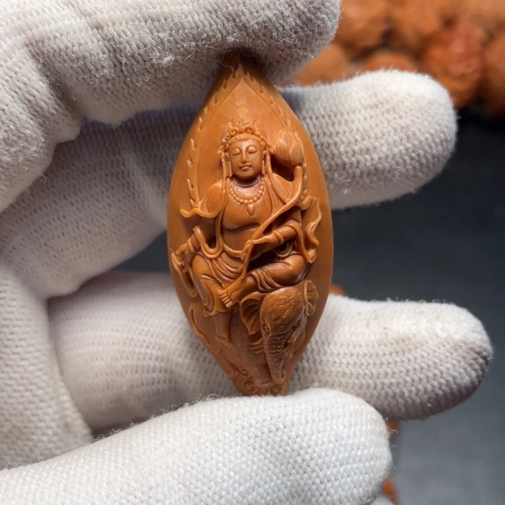 【闪购商品】橄榄核手串/手链文殊普贤。