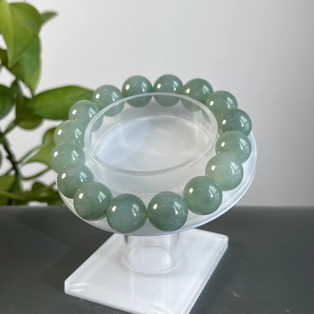 JCA19-121  天然缅甸A货翡翠  翡翠手串