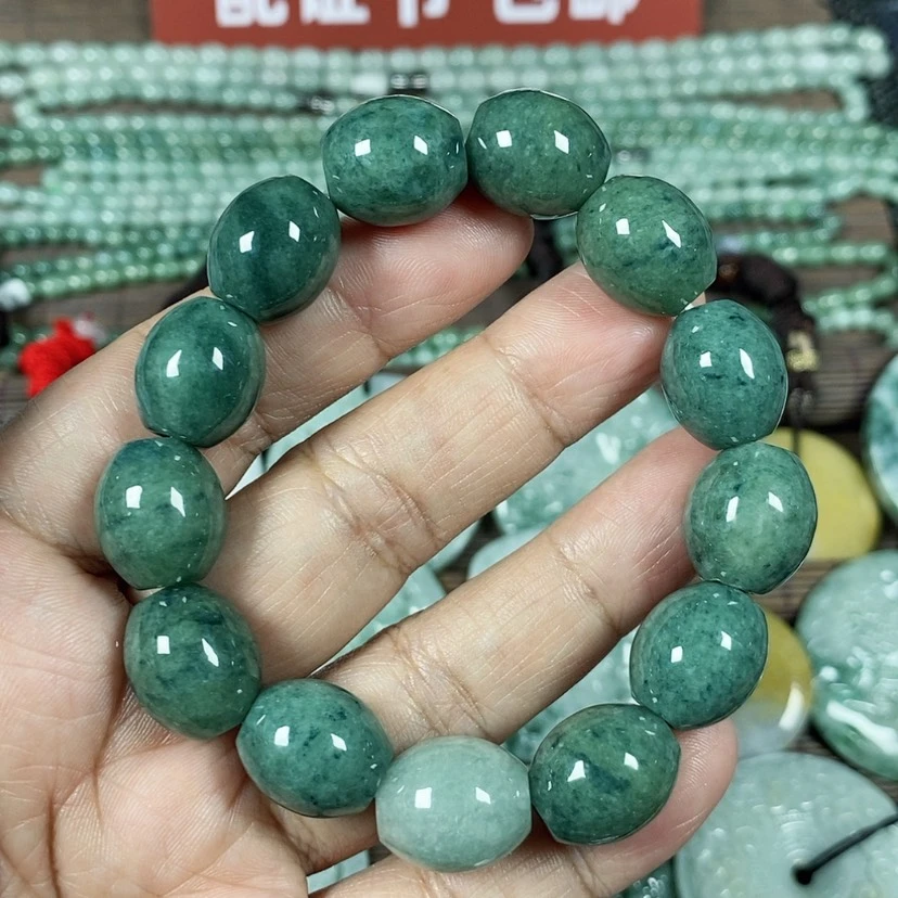 【闪购商品】翡翠颈饰未镶嵌玉手链翡翠玉男款卡13.8