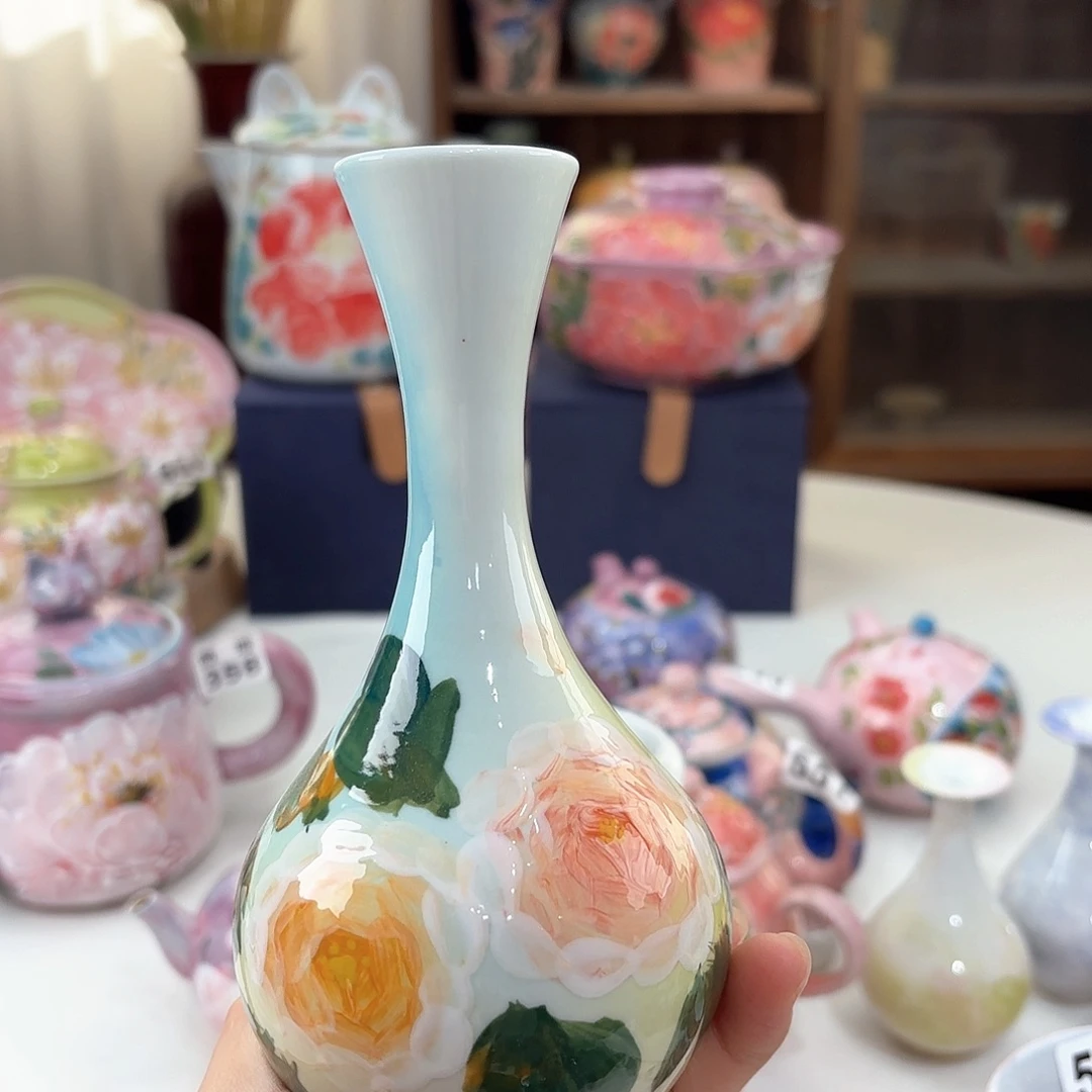 景德镇手绘高温釉下彩陶瓷茶具
