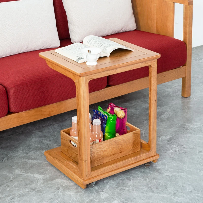 北美红樱桃移动沙发边几（48*40*61）