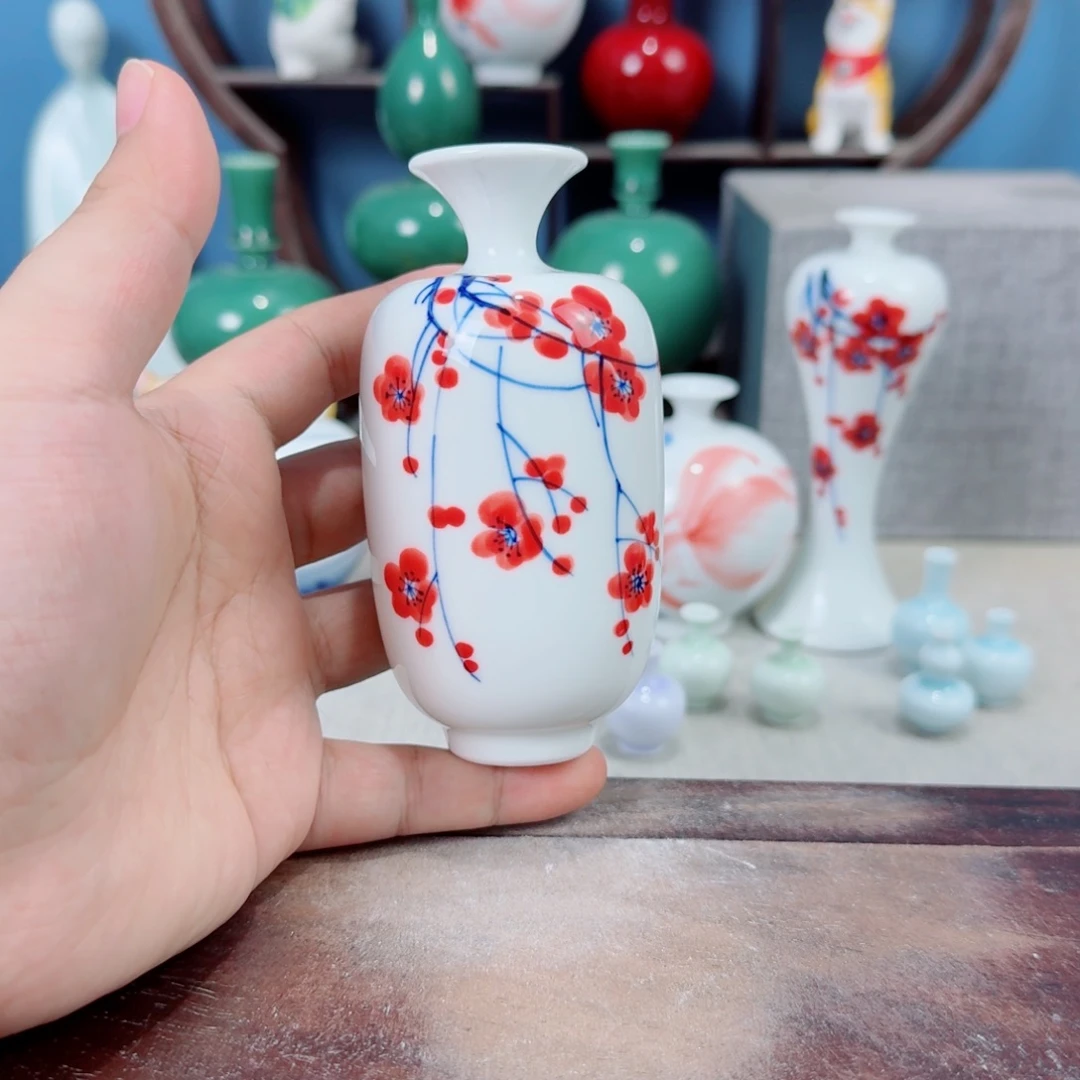 陶瓷手工小花器摆件