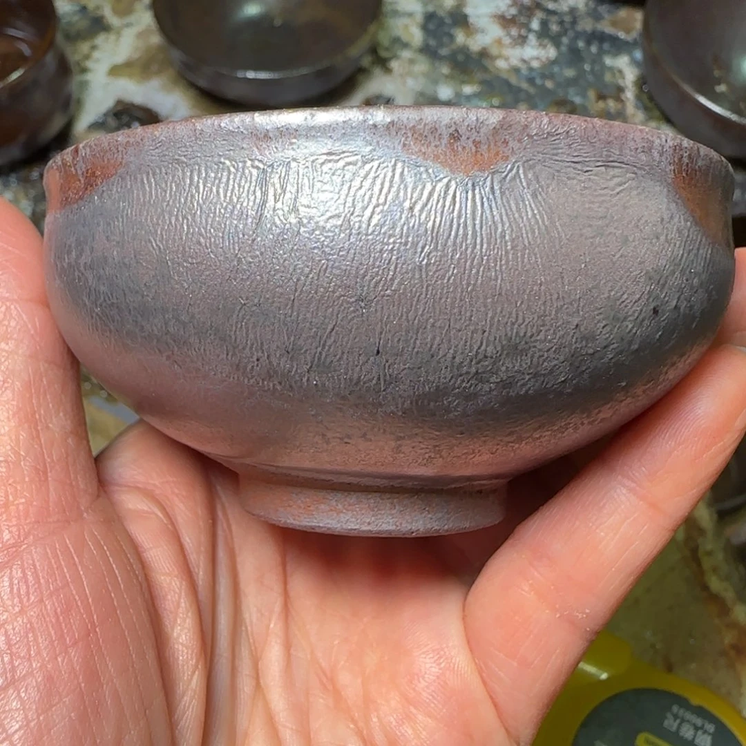 柴烧建盏茶盏茶杯434