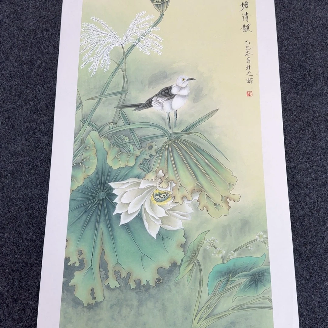 国画纯手绘山水花鸟作品