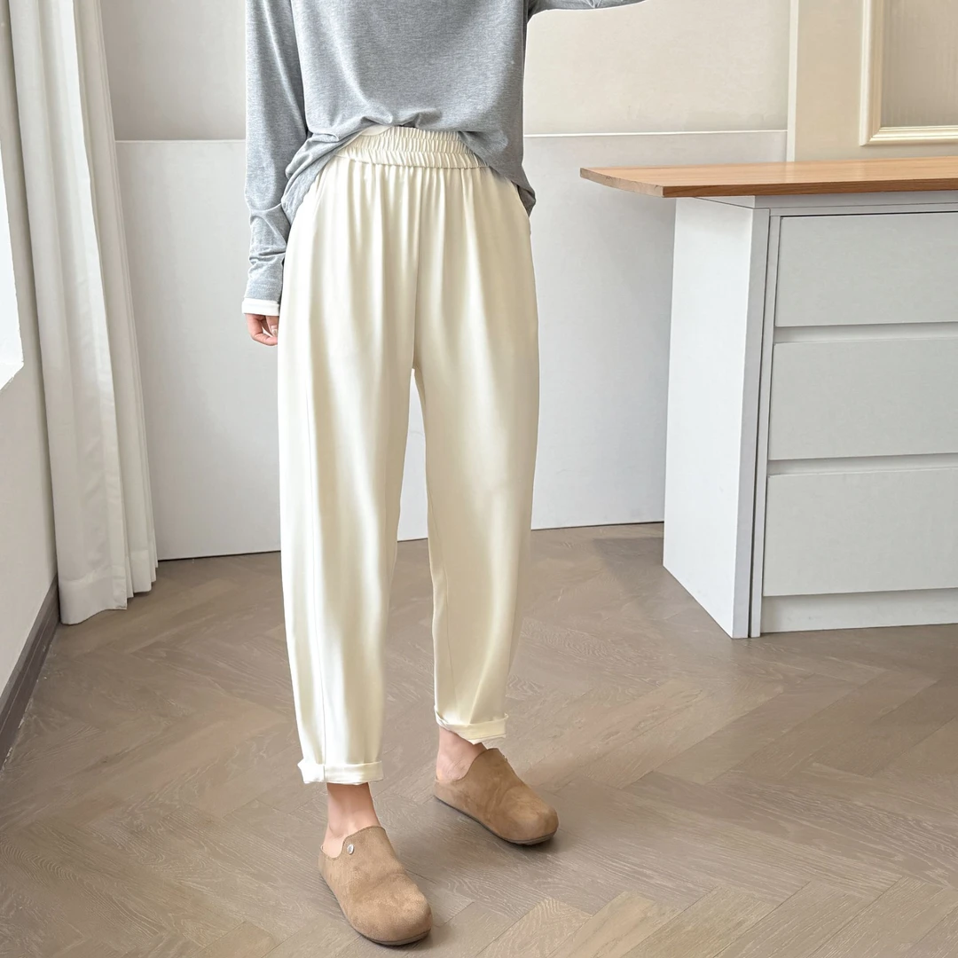 【萨萨BeFirm】大码宽松显瘦休闲修腿型薄款夏款哈伦裤200斤垂感