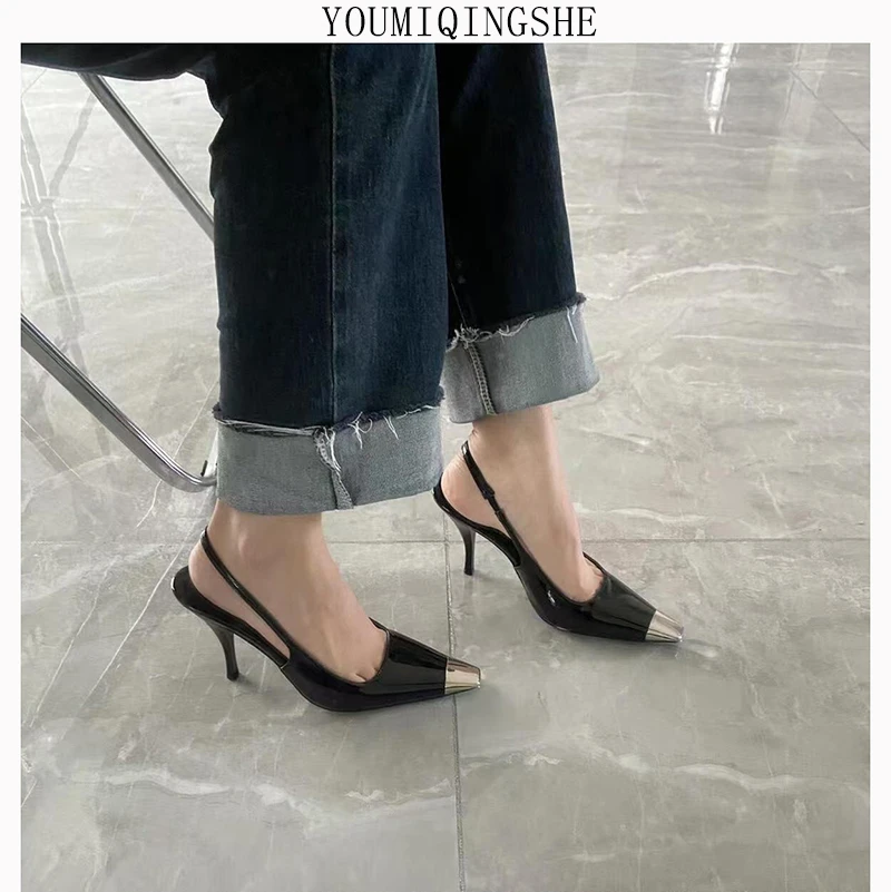 新款高跟鞋女2025爆款洋气不累脚高级感气质网红法式百搭轻奢单鞋