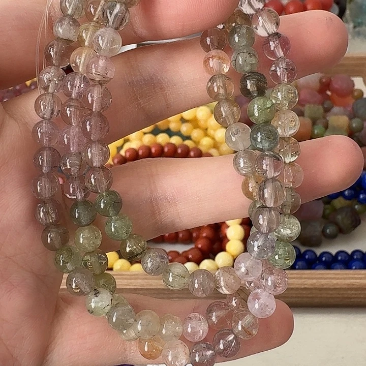 碧玺手链未镶嵌矿坑