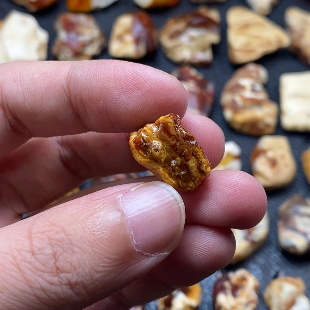 定制琥珀未镶嵌琥珀蜜蜡原石定制