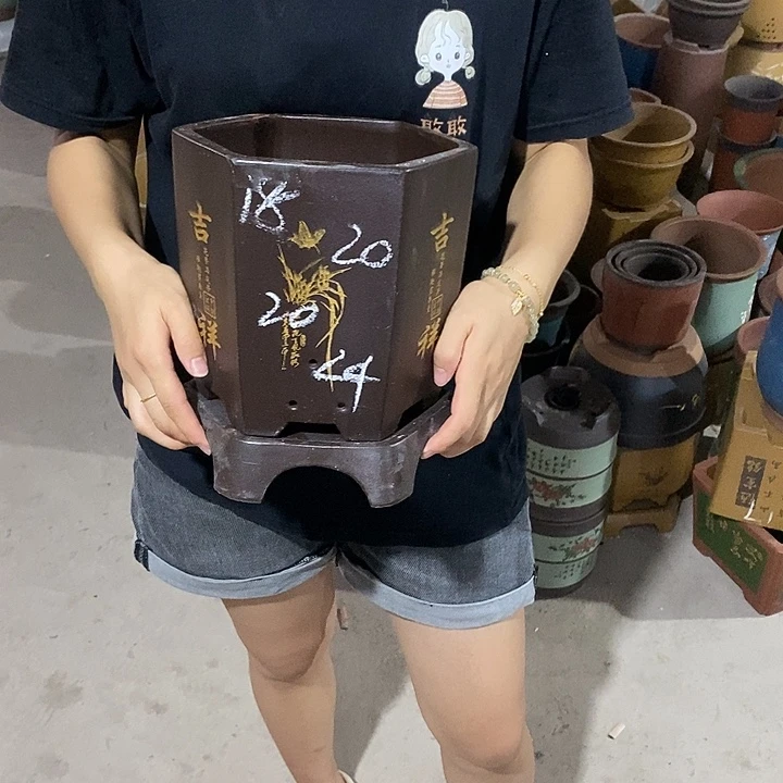 紫砂花盆紫砂花盆