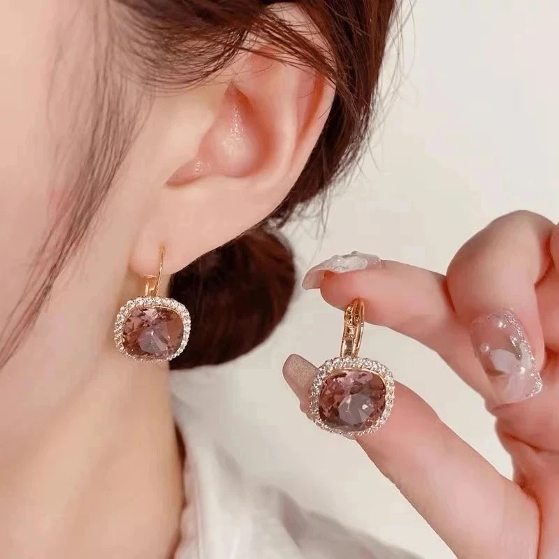 铜合金耳饰 【姚紫嫣红】气质轻奢时尚百搭复古简约精致-899