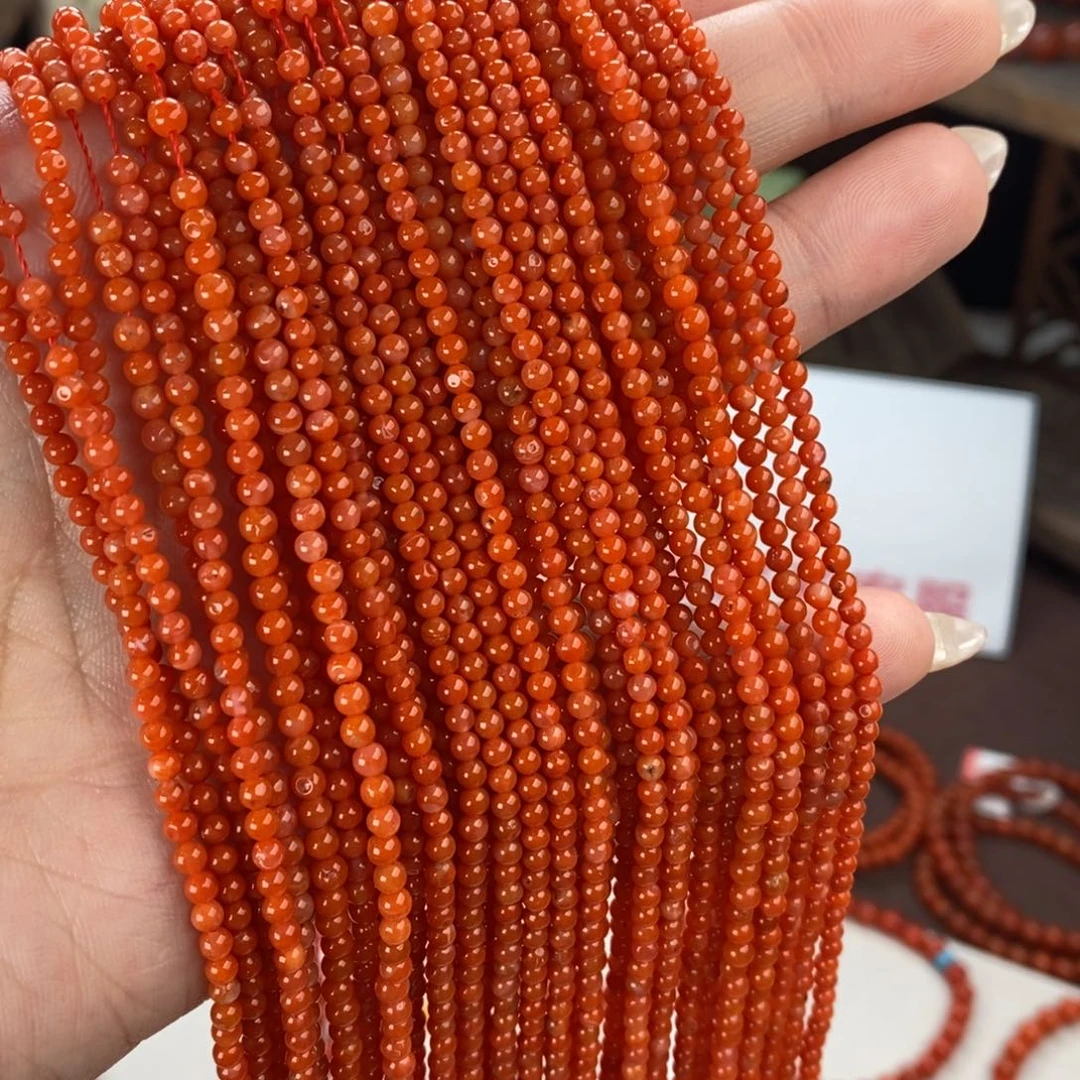 南红玛瑙未镶嵌手链