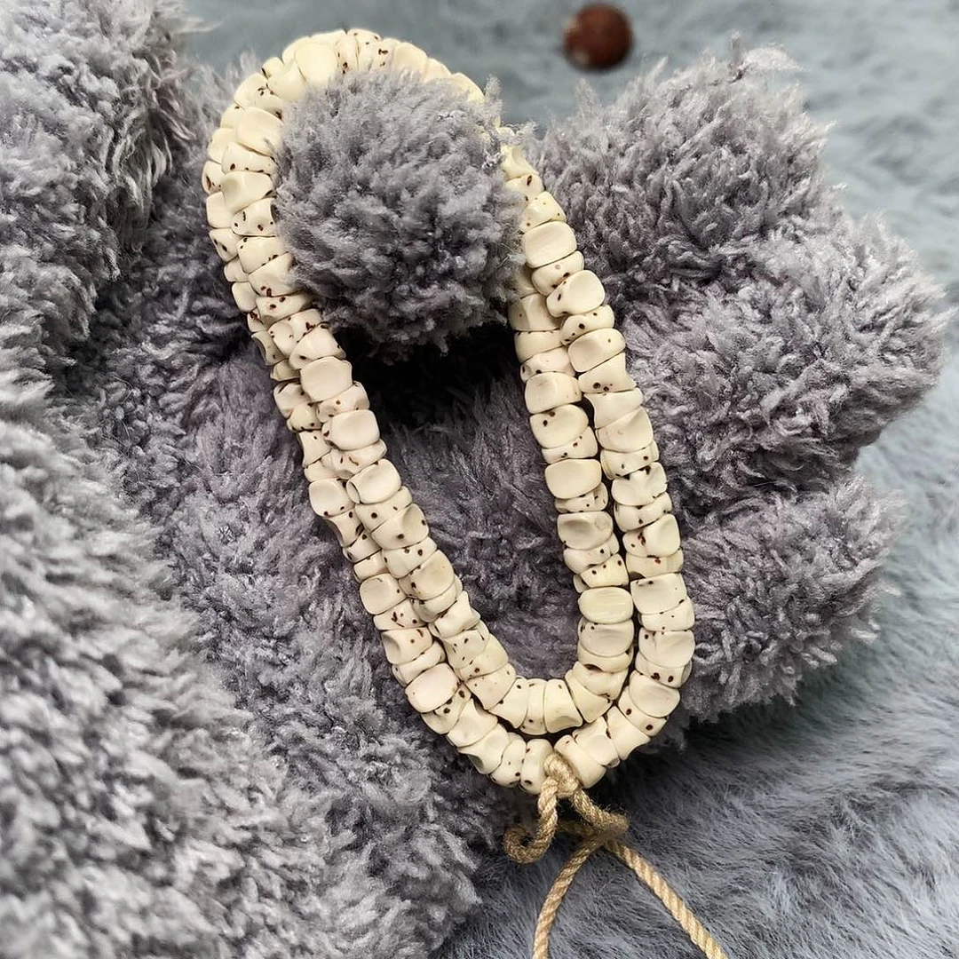 星月菩提吊坠骨瓷白卡六数星星无相