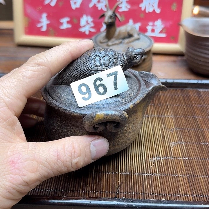 纯手工制作粗陶茶具