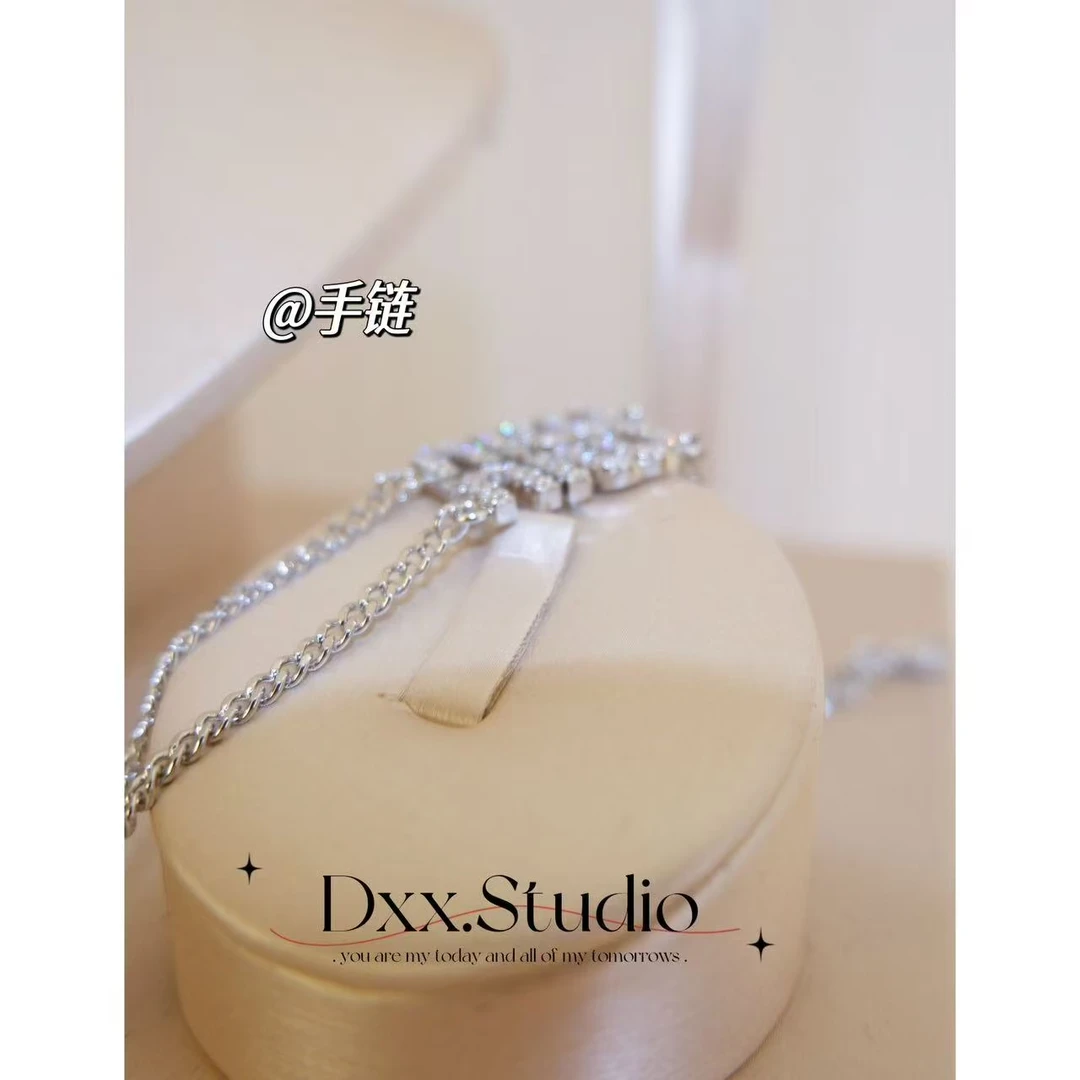 铜合金锆石手链 小众设计百搭ins手链50254