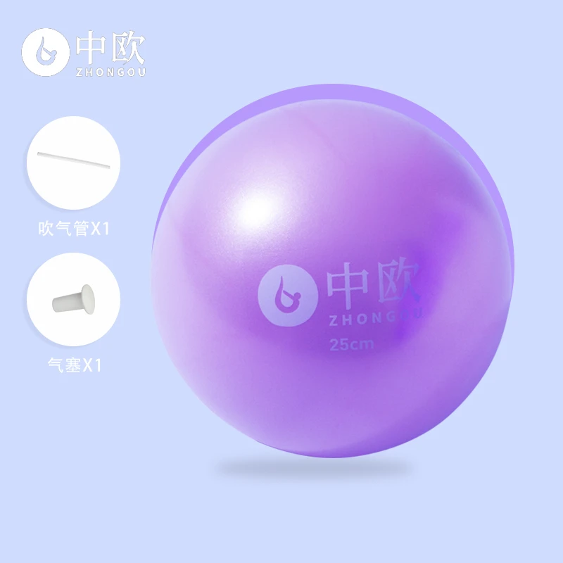 PVC加厚防爆小孩女士普拉提翘臀球25cm磨砂瑜伽球