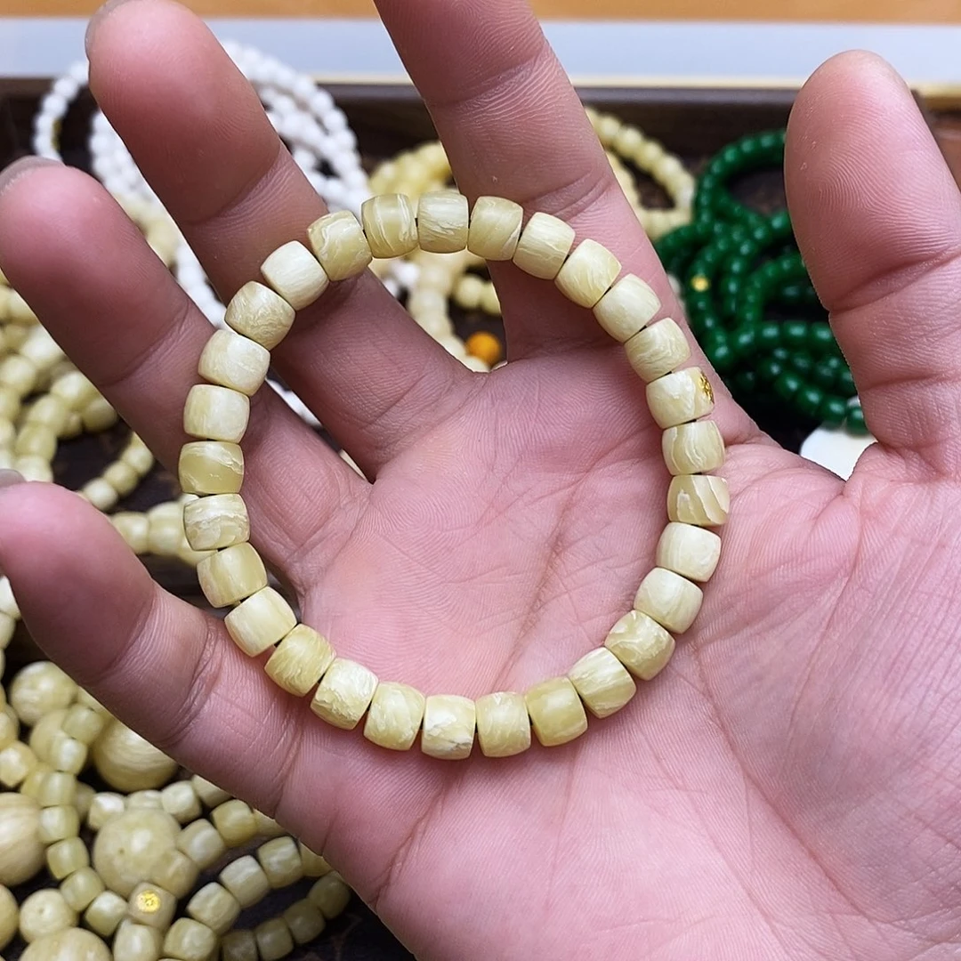 香榧木7.8北极麝牛角单圈精品