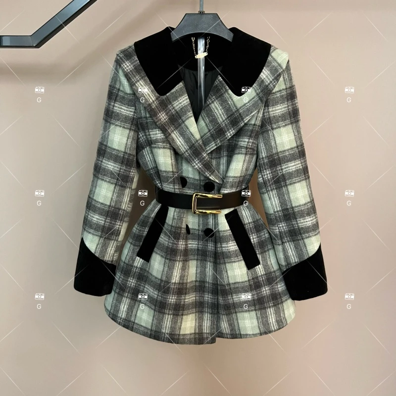 【娜娜】秋冬气质小香风时尚设计师中长款羽绒服 GS-57816