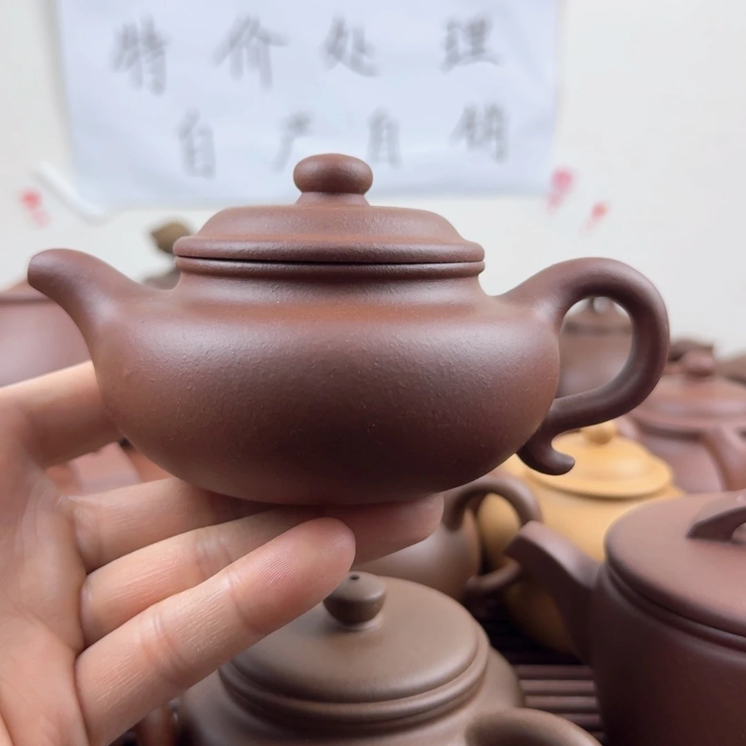 紫砂茶壶仿古200cc嫩底槽青