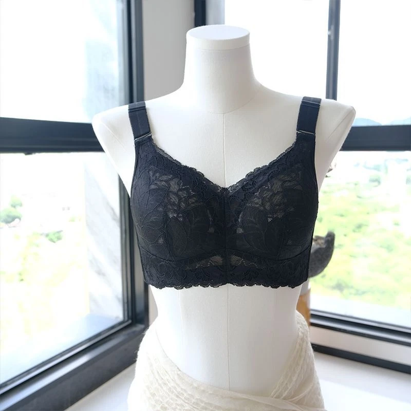 （不聚拢不外扩内衣）防下垂纯棉 四排扣纯棉杯大全包内衣大胸DEF杯