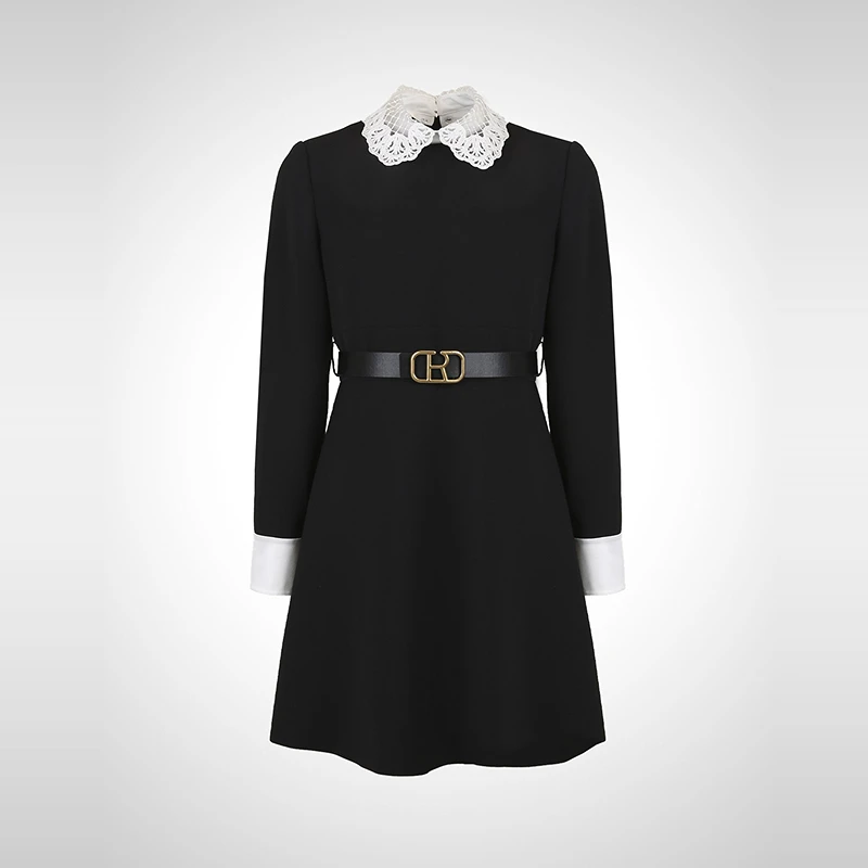 【周周专属】Caroline春季简约蕾丝领连衣裙P608501B
