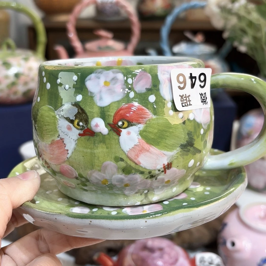 景德镇手绘高温釉下彩陶瓷茶具