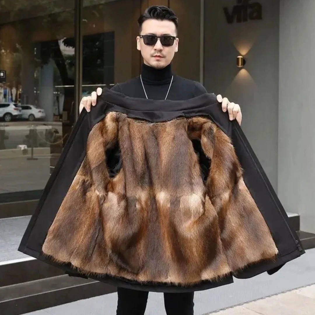 净版男士加厚保暖外套（下单送护毛衬布）