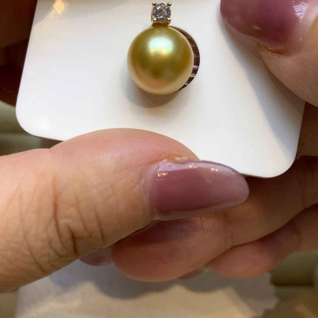 颈饰银S925镶嵌海水珍珠