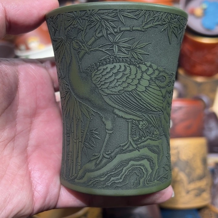 紫砂茶杯宜兴紫砂主人杯