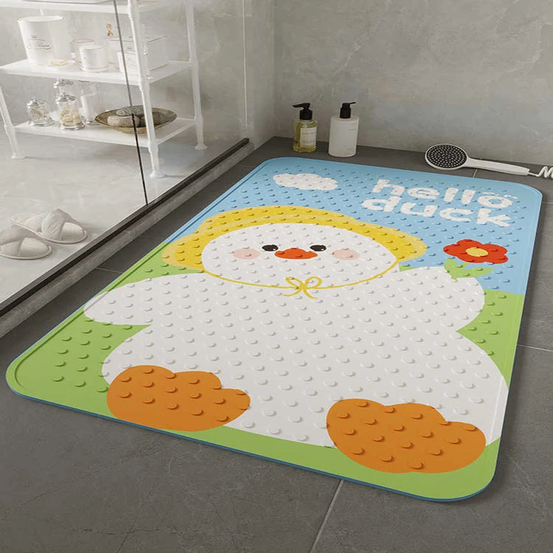 门垫厨房垫子厕所可爱卡通浴室防滑地垫儿童淋浴房速干防摔踩垫
