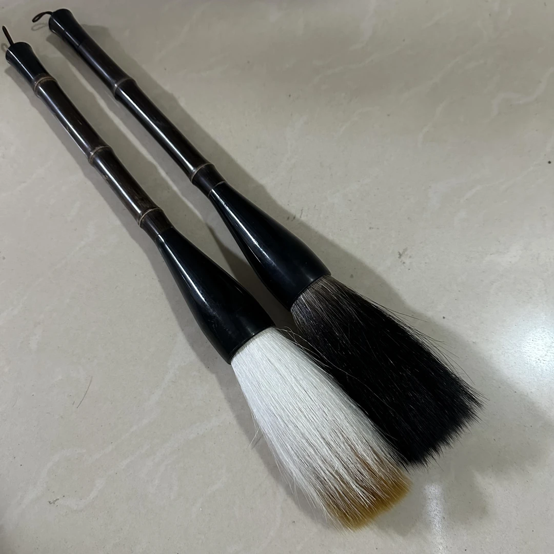 两支高端斗笔出峰10cm  口径3cm 兼毫熊毫 写大字春联斗方榜书