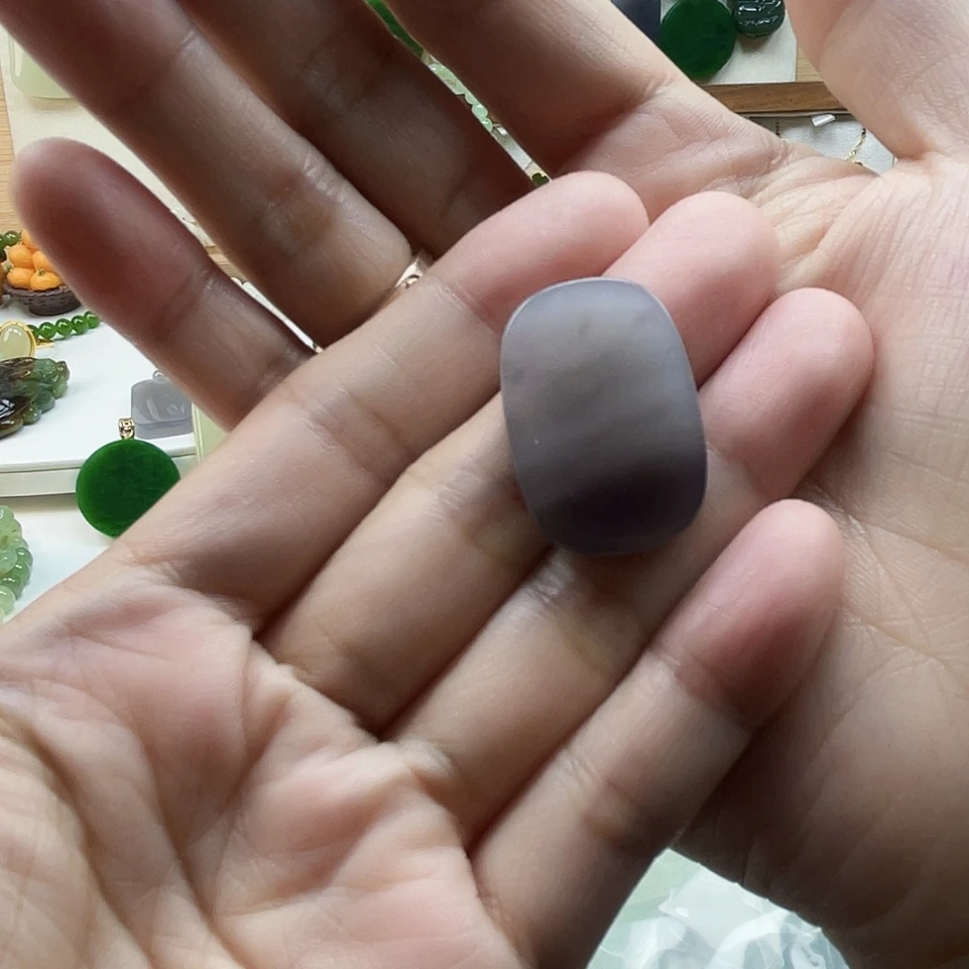 蓝***色和田玉未镶嵌吊坠(不含链)