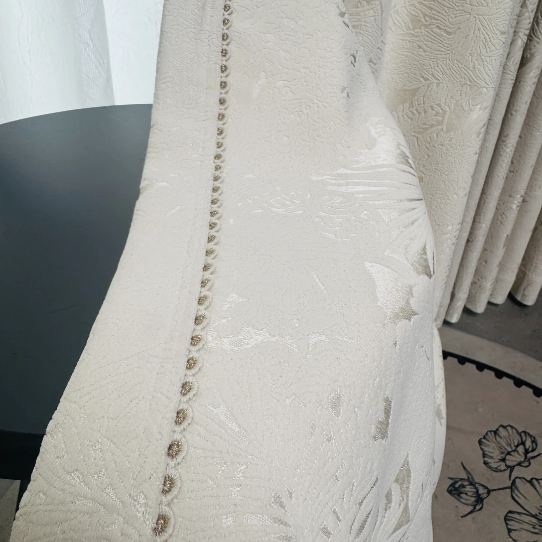 橘子很甜纺织～5.5米成品窗帘出样一套含配套吊卡窗帘门店合作