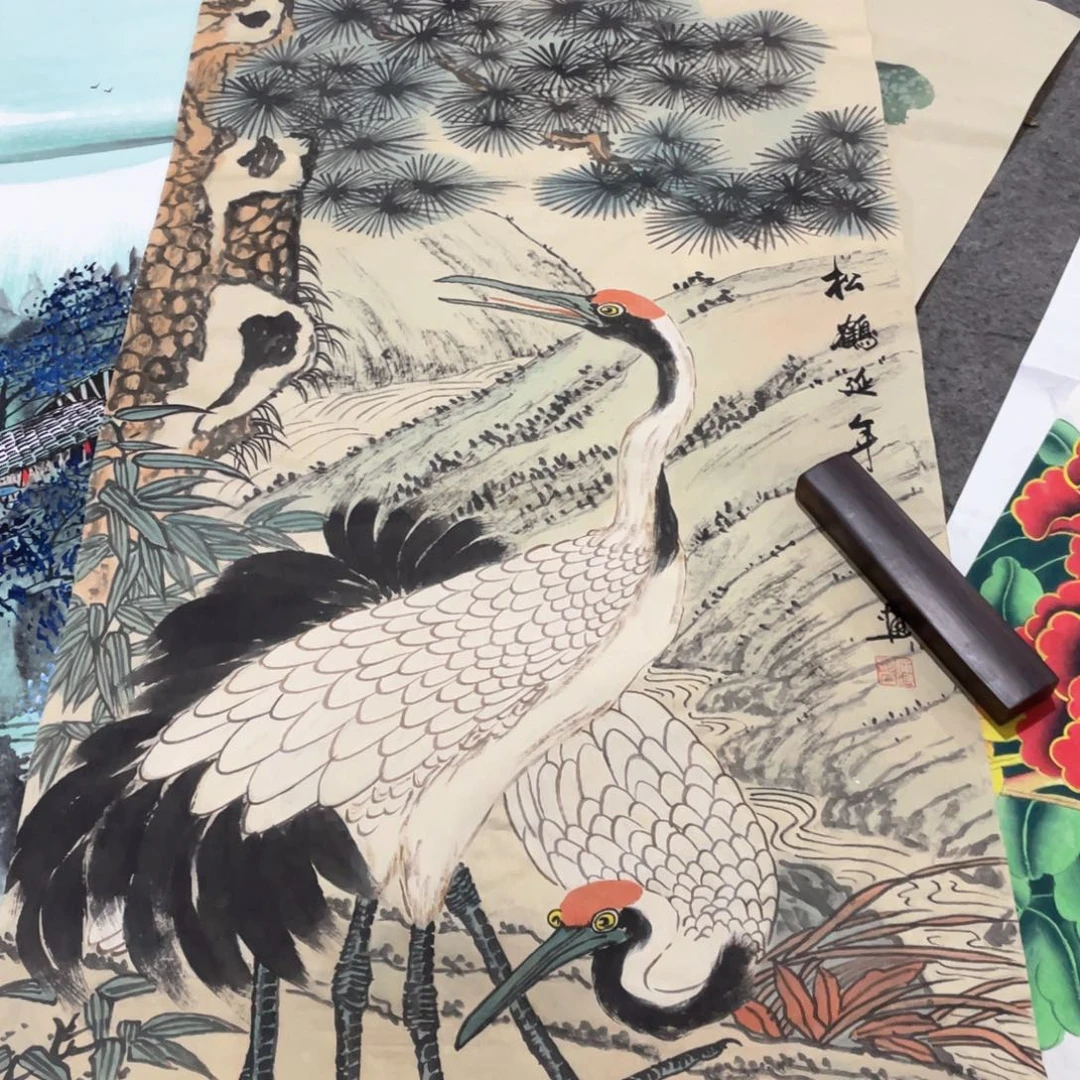 国画国画作品画心一张