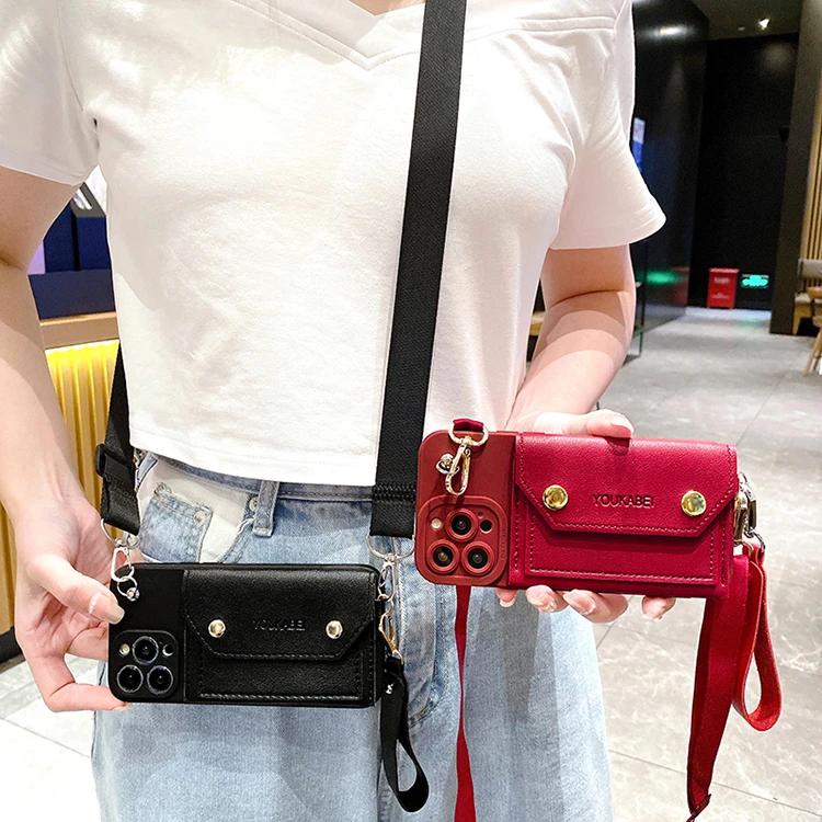 新年红色适用华为mate70pro手机壳mate60pro零钱包荣耀x60/x50斜