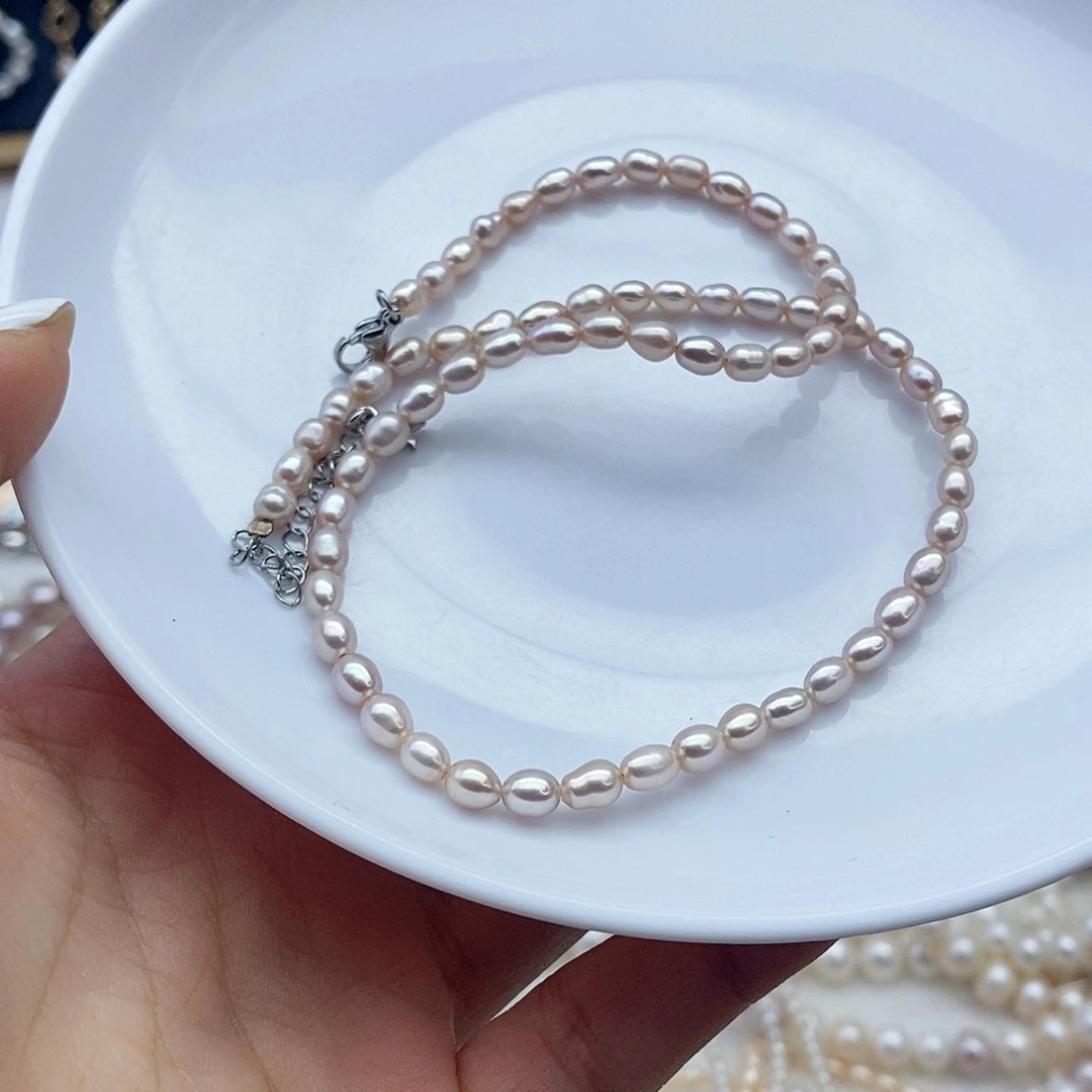 囍***子淡水珍珠颈饰未镶嵌